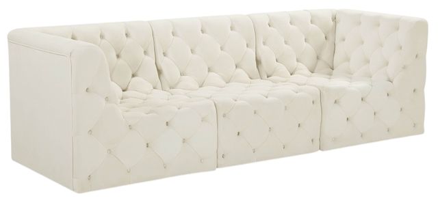 Meridian Furniture Tuft 3-Piece Cream 99" Modular Sofa-0