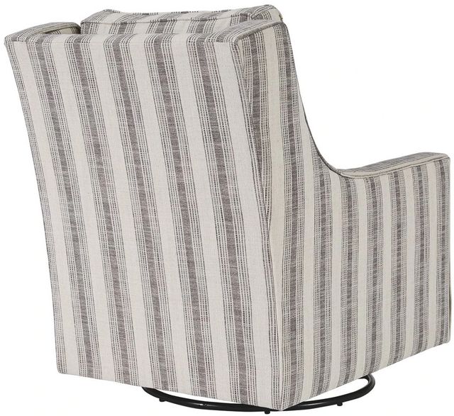 Signature Design by Ashley® Kambria Black/Ivory Swivel Glider Accent Chair-2