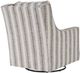 Signature Design by Ashley® Kambria Black/Ivory Swivel Glider Accent Chair-2