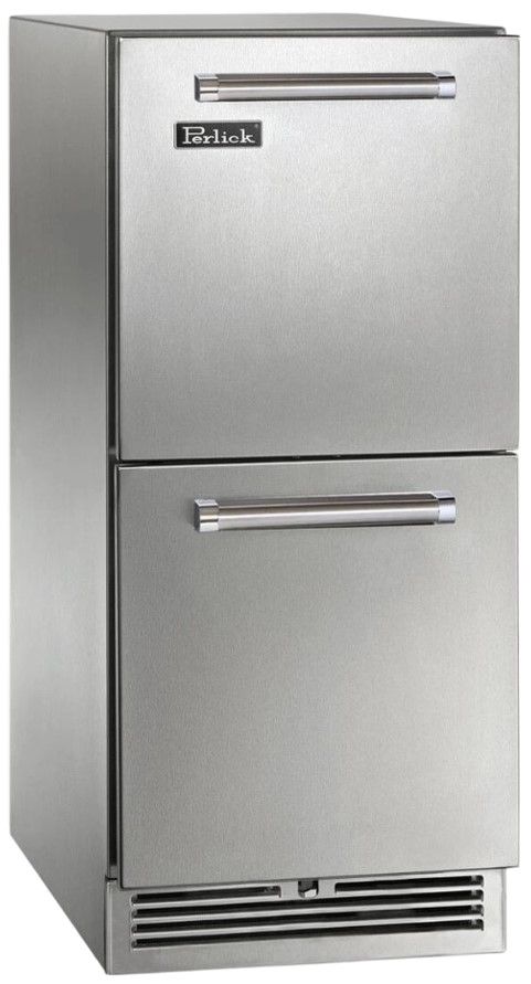 Perlick® Signature Series 15" Stainless Steel Refrigerator Drawer-0