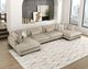 Homelegance® Tinley 4-Piece Brown Modular Sectional with Chaise-1