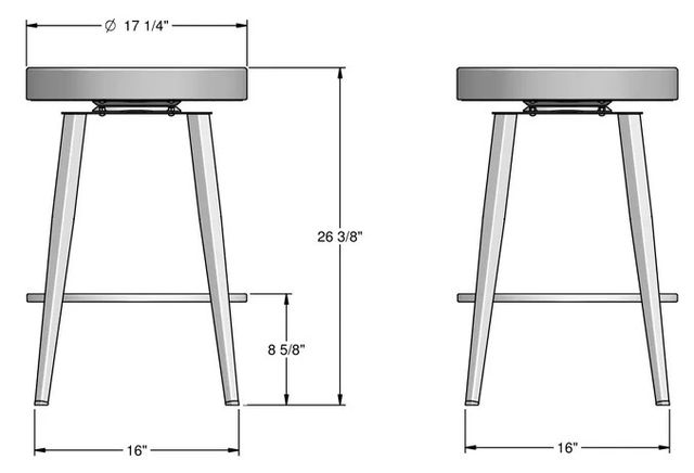 Amisco Customizable Zip Swivel Counter Stool-1