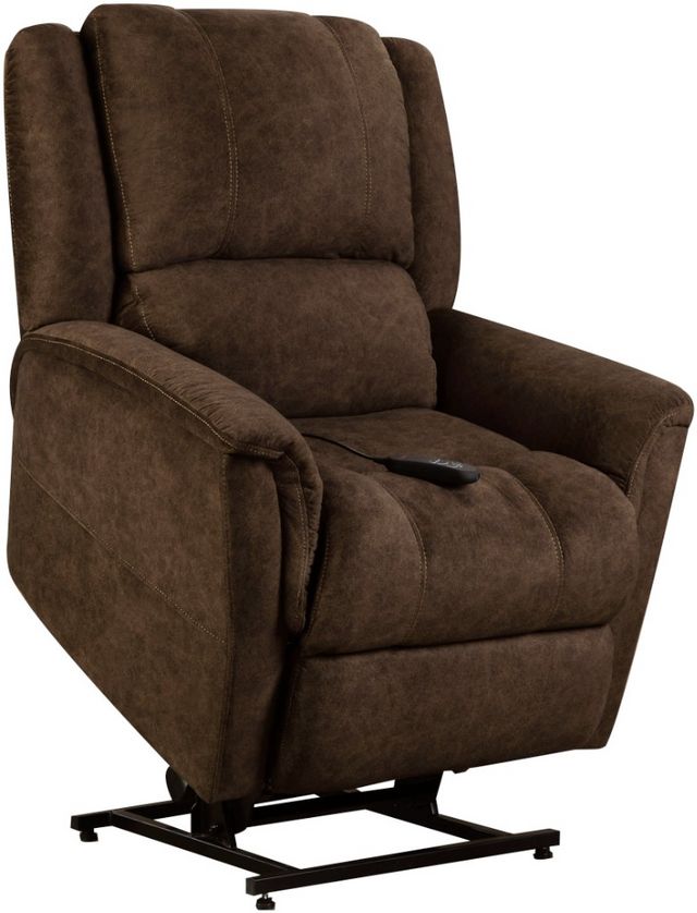 HomeStretch Viper Dark Brown Zero Gravity Power Reclining Lift Chair ...