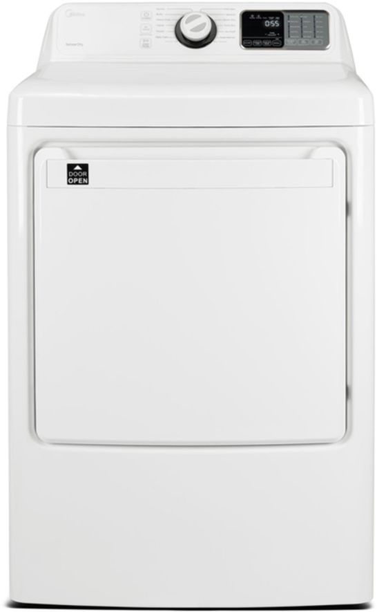 Midea® 7.5 Cu. Ft. White Front Load Gas Dryer-0