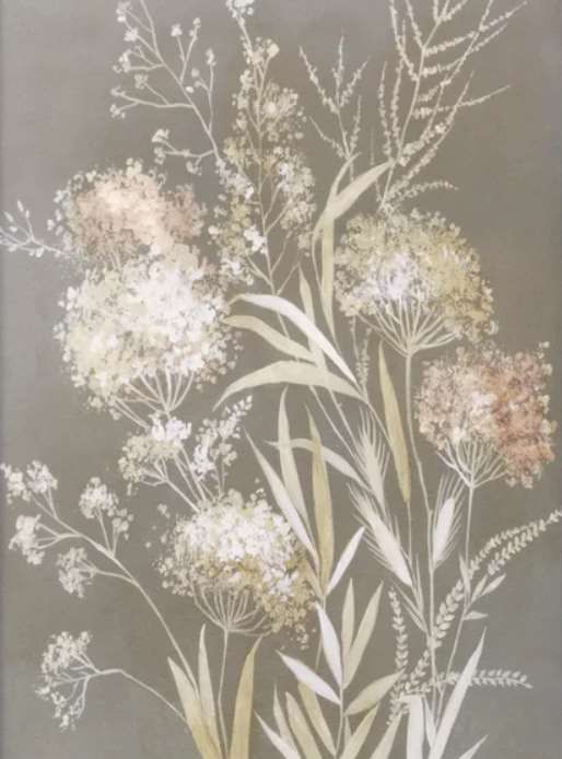 StyleCraft Delicate Branch Gunmetal/Off-White/Taupe Wall Art-1