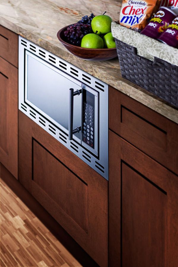 Summit® 0.9 Cu. Ft. Stainless Steel Built In Microwave-2
