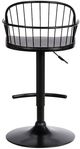 Armen Living Edward Black Adjustable Bar Stool-4