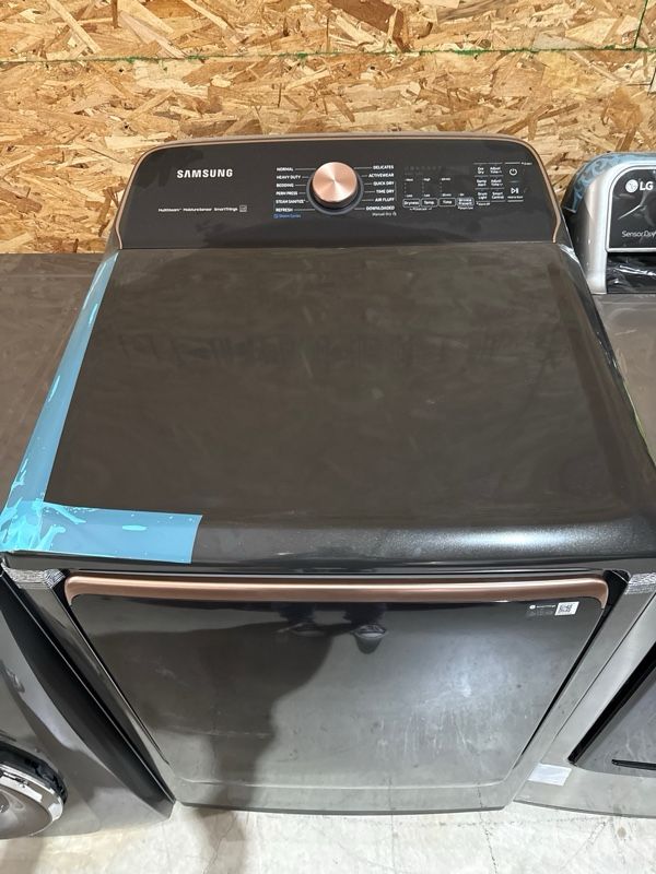 Clearance Samsung 7.4 Cu. Ft. Brushed Black Electric Dryer-1