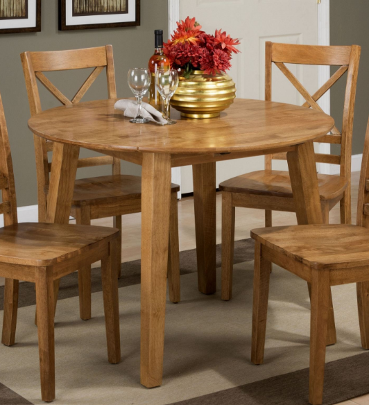 Jofran simplicity round drop leaf table discount