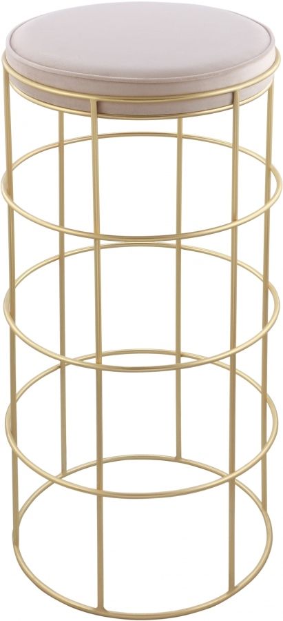 Meridian Furniture Rebar Brushed Cream Velvet Bar Stool-0