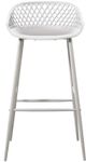 Moe's Home Collection Piazza White-m2 Outdoor Bar Stool-0