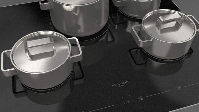 Fulgor Milano 700 Series 24" Glossy Black Electric Cooktop-3