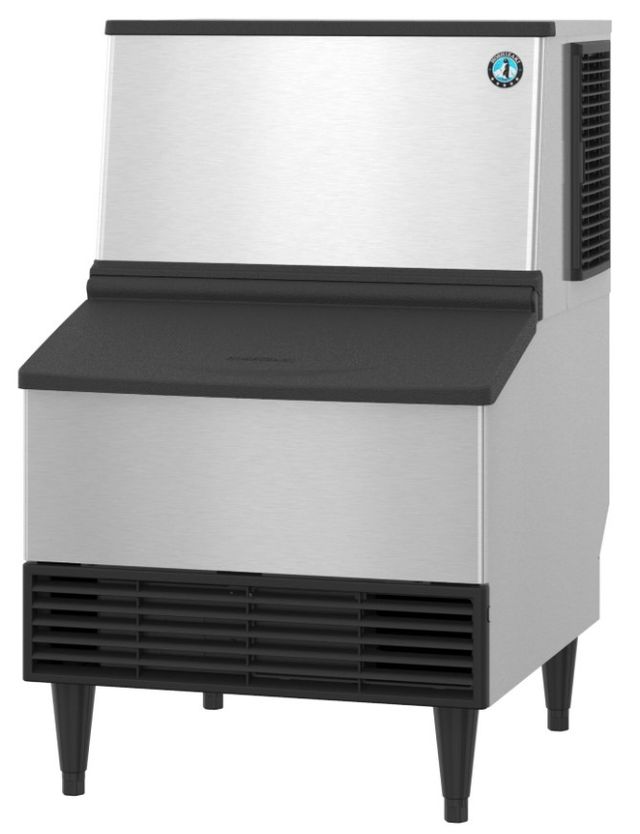 Hoshizaki Crescent® Cuber 24" 213 lb. Stainless Steel Air-Cooled Ice Maker with Built In Storage Bin-1