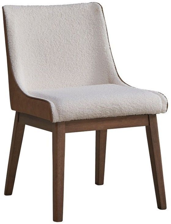 ACME Furniture Ginny 2-Piece Brown/Walnut/White Side Chair Set-0