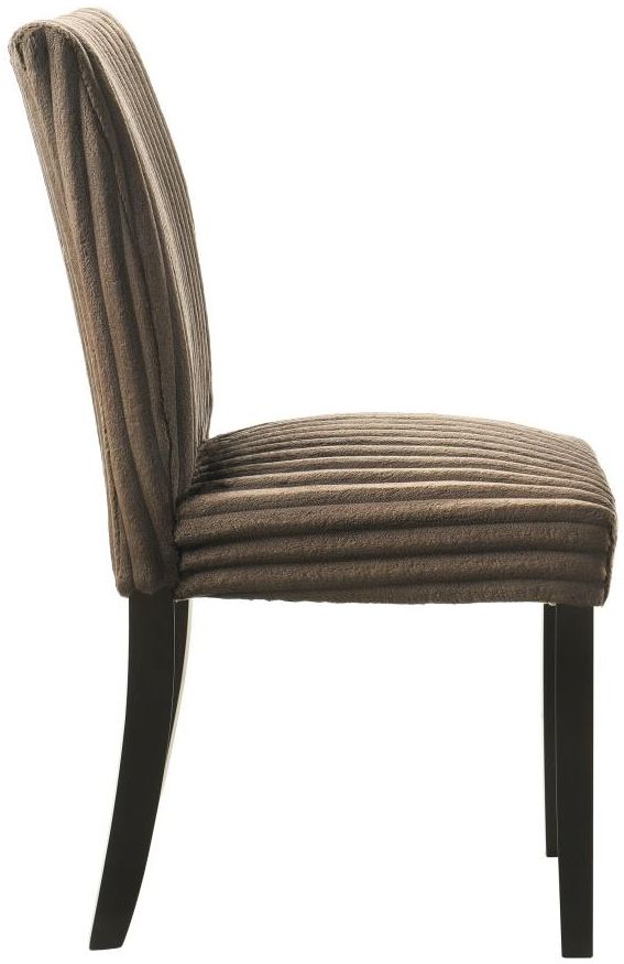 Coaster® Dermott 2-Piece Chocolate Upholstered Dining Side Chair Set-4