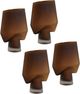 Dovetail Furniture Harcourt 4-Piece Brown Large Vase-0