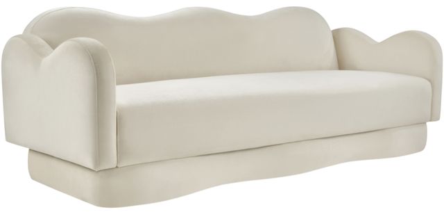 Meridian Furniture Bloom Cream Upholstered Sofa-0