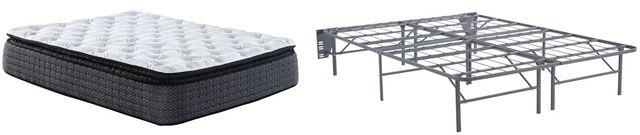 Sierra Sleep® by Ashley® Limited Edition 2-Piece 12" Hybrid Pillow Top and Better than a Boxspring Foundation Queen Mattress Set-0