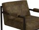International Furniture Direct Galena Blacksmithing Matte Brown/Brown Accent Chair-2