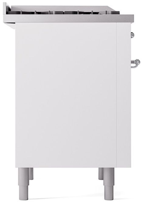 Ilve® Nostalgie II Series 36" White Pro Style Dual Fuel Range-3