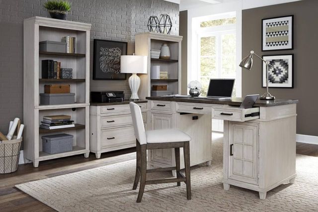 Aspenhome® Caraway Aged Ivory Crafting Desk-3