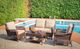 Enclover Colossal 4-Piece Brown/Spectrum Mushroom Conversation Set-0