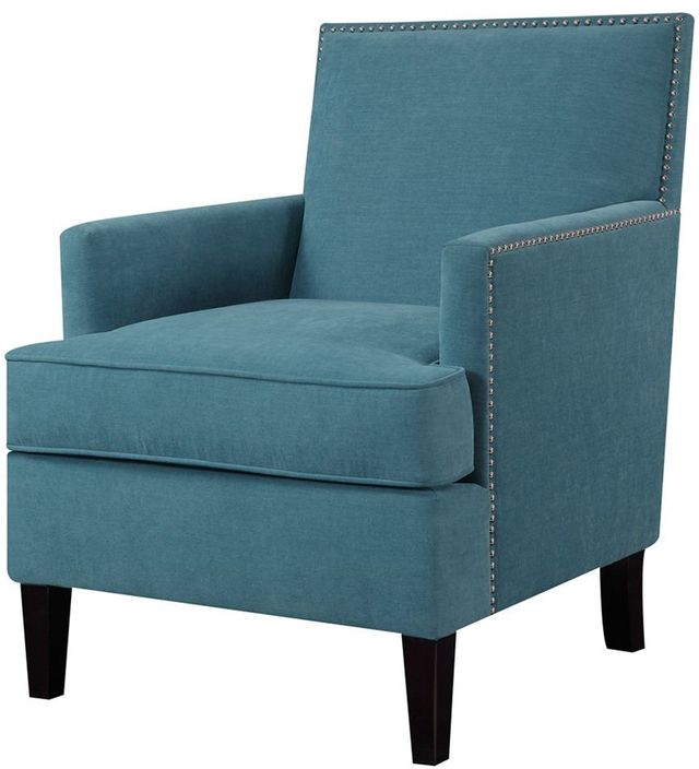 Olliix by Madison Park Blue Colton Track Arm Club Chair-3