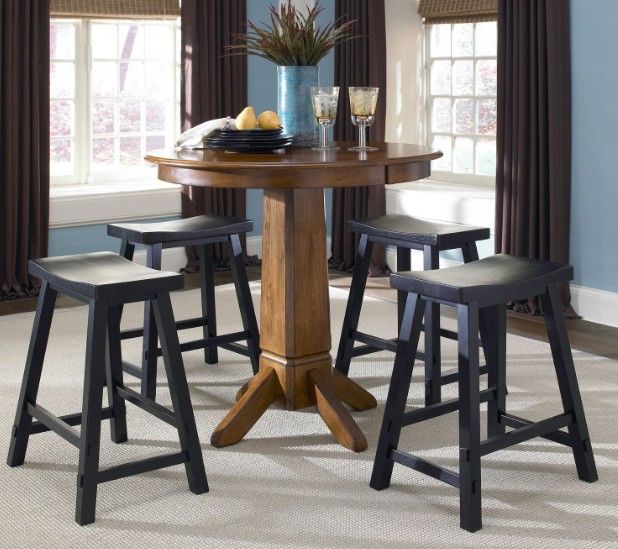 Liberty Furniture Creations II Black 24" Sawhorse Counter Stool-2