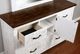 Furniture of America® Alyson Distressed White/Walnut Dresser-2