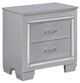 Homelegance® Allura 4-Piece Silver Queen Panel Bedroom Set-2
