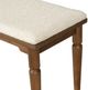 Flexsteel® Azalea Oatmeal/Walnut Bench-5