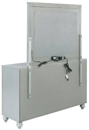 Coaster® Gunnison Silver Metallic Dresser with Mirror-3