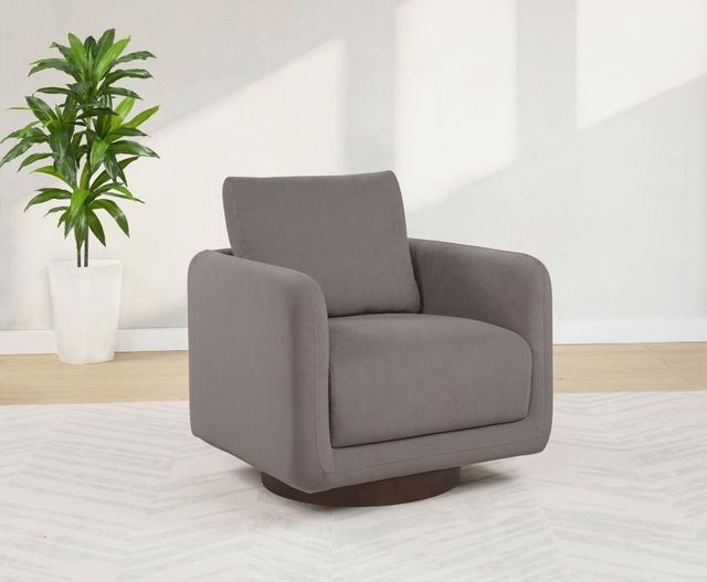 Coaster® Iris Stone Upholstered Swivel Accent Chair-1