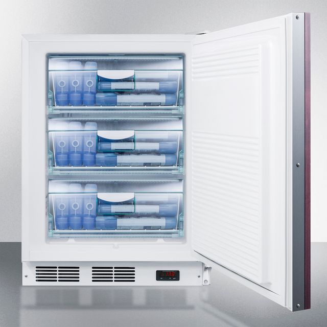 Accucold® by Summit® 24" 3.5 Cu. Ft. Panel Ready ADA Compliant Built In All Freezer-3