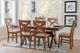Powell® Kraven 7-Piece Beige/Dark Hazelnut Dining Set-1