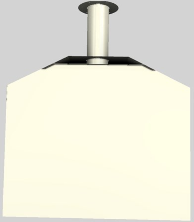 Vent-A-Hood® A Series 48" Biscuit Retro Style Wall Mounted Range Hood-3