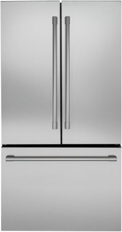 Monogram® 36 in. 23.1 Cu. Ft. Stainless Steel Counter Depth French Door Refrigerator