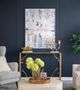 A & B Home Gold/Gray Rodney Hand Painting Wall Art-5