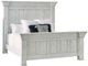 Elements International Olivia White King Panel Bed-0