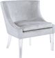 TOV Furniture Myra Silver Croc Chair-1