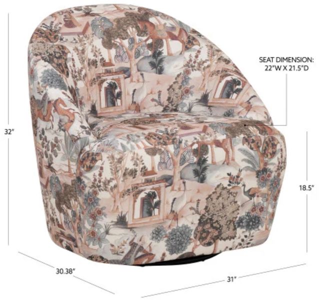 Linon Cammie Swivel Chair-2