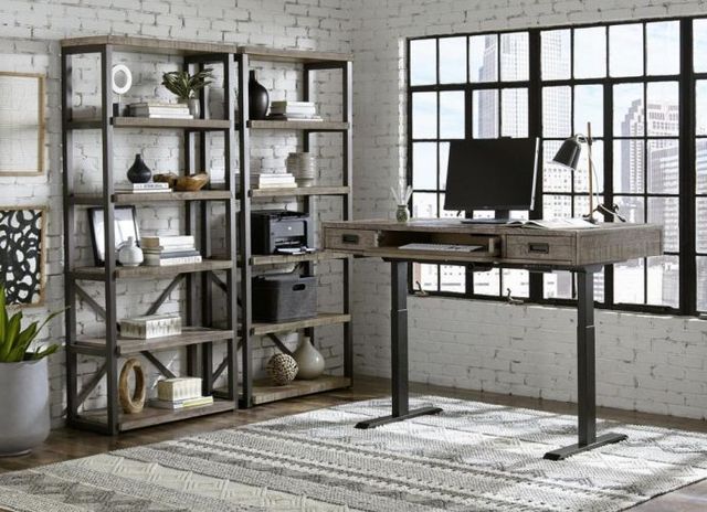 aspenhome® Grayson Cinder Gray 60'' Lift Desk-2