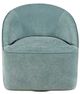 Jofran Inc. Lulu Teal Swivel Accent Chair-1
