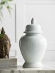 A & B Home White Seaford Ginger Jar-2