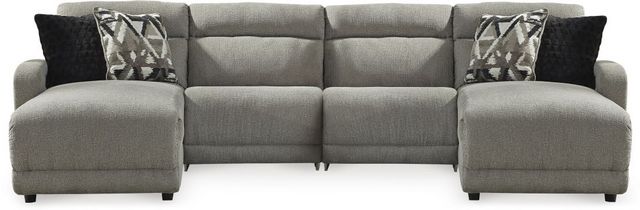 Signature Design by Ashley® Colleyville 4-Piece Stone Power Reclining Sectional with Double Chaise-0