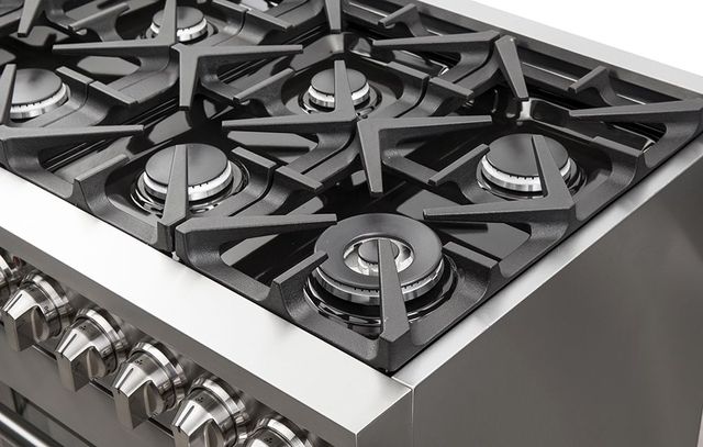 FORNO® Alta Qualita 48" Stainless Steel Pro Style Dual Fuel Range-3
