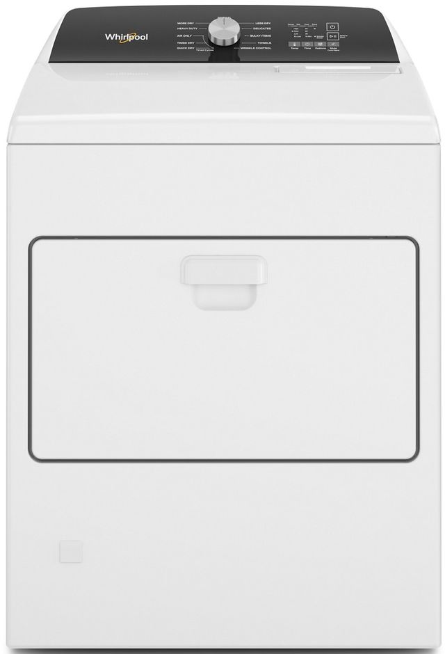 Whirlpool® 7.0 Cu. Ft. White Front Load Gas Dryer | Plaza Appliance ...