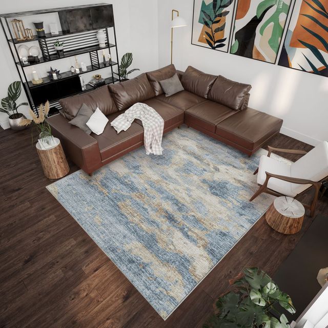 Dalyn™ Rug Company Camberly CM6 Indigo 5'x8' Area Rug-4