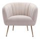 Zuo® Deco Beige & Gold Accent Chair-2