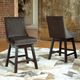 Signature Design by Ashley® Tallenger 2-Piece Dark Gray Bar Stool Set-2